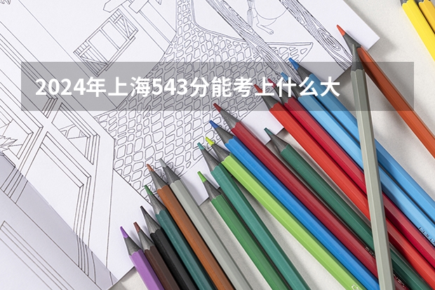 2024年上海543分能考上什么大学?