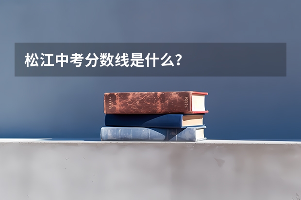 松江中考分数线是什么？