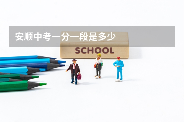安顺中考一分一段是多少