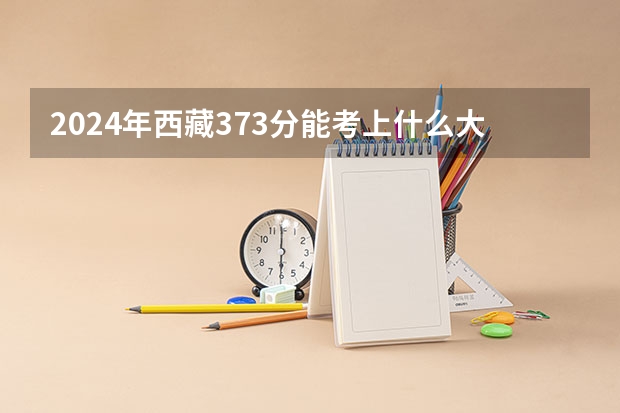 2024年西藏373分能考上什么大学?