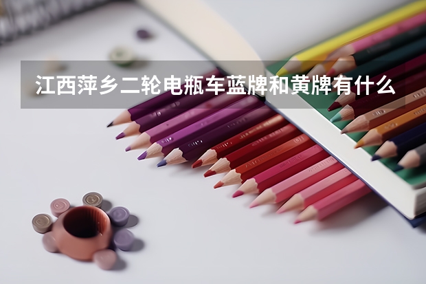 江西萍乡二轮电瓶车蓝牌和黄牌有什么区别