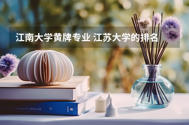 江南大学黄牌专业 江苏大学的排名