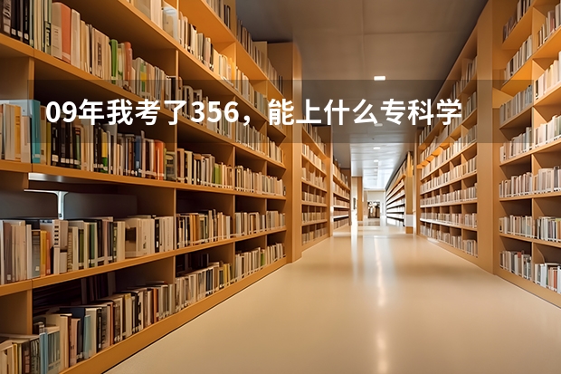 09年我考了356,能上什么专科学校呀?谢谢了。《我是文科生》