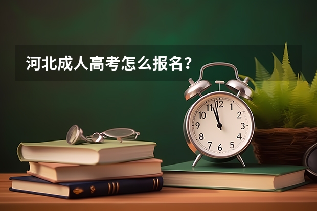 河北成人高考怎么报名？