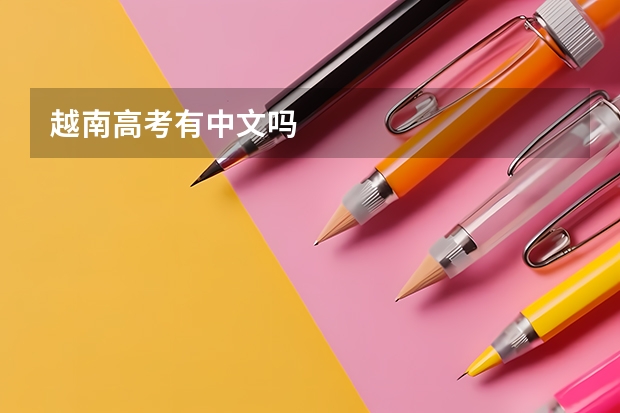 越南高考有中文吗