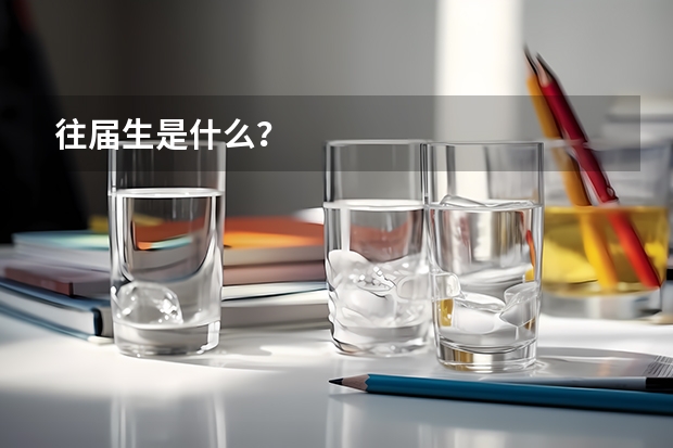 往届生是什么？