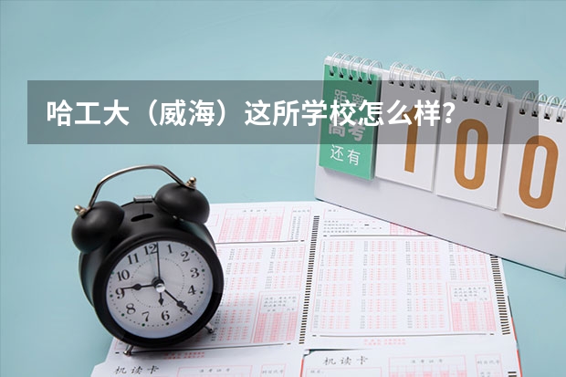 哈工大(威海)这所学校怎么样?