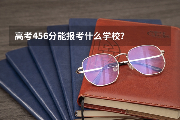 高考456分能报考什么学校?