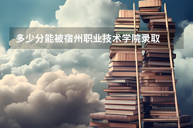 多少分能被宿州职业技术学院录取