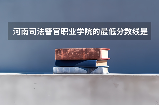 河南司法警官职业学院的最低分数线是多少？
