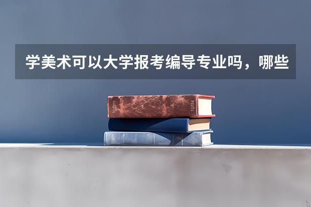 学美术可以大学报考编导专业吗，哪些大学有编导专业