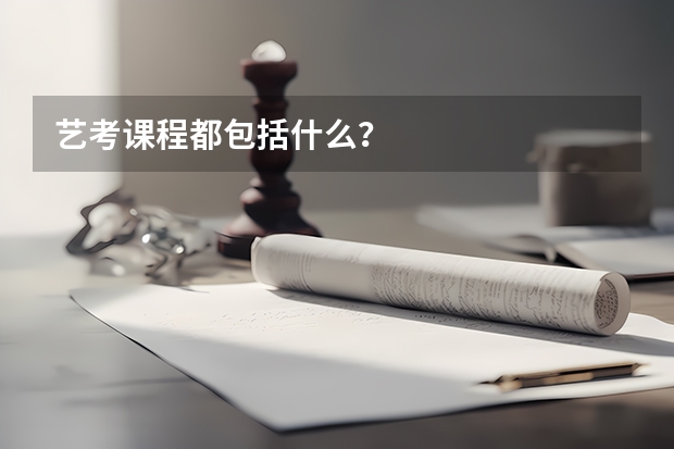 艺考课程都包括什么？