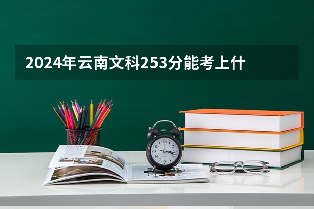 2024年云南文科253分能考上什么大学？