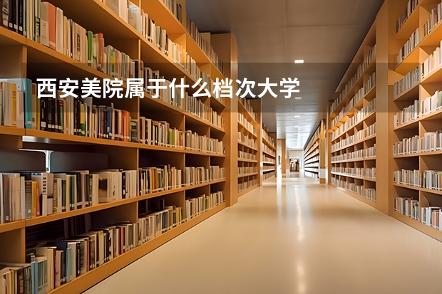 西安美院属于什么档次大学