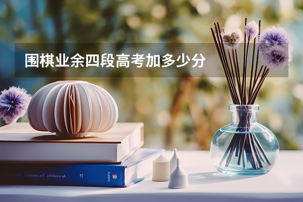 围棋业余四段高考加多少分