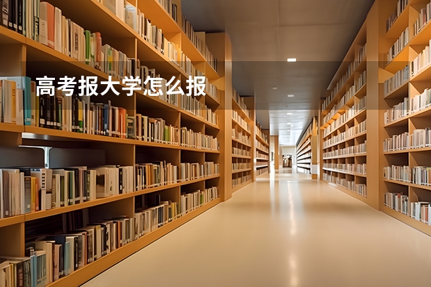 高考报大学怎么报
