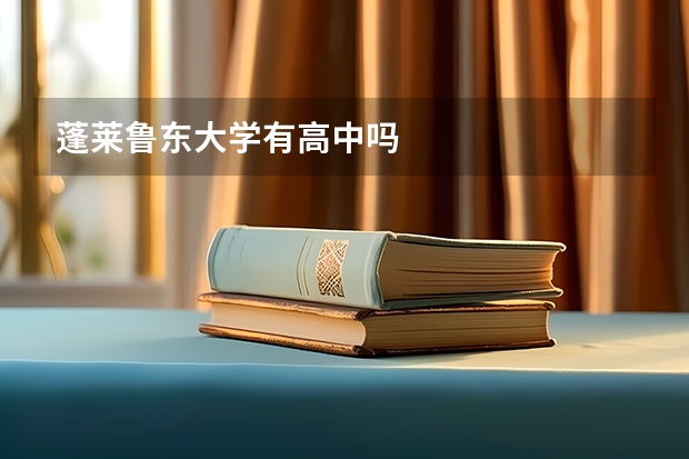 蓬莱鲁东大学有高中吗