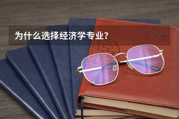 为什么选择经济学专业?