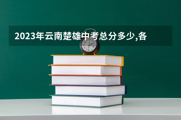 2023年云南楚雄中考总分多少,各科都是多少分?