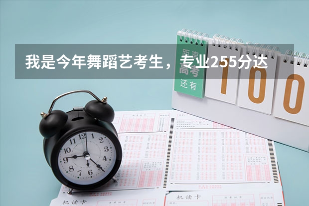 我是今年舞蹈艺考生,专业255分达到一本线,文化分只有300分可读什么大学