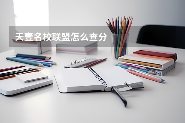 天壹名校联盟怎么查分
