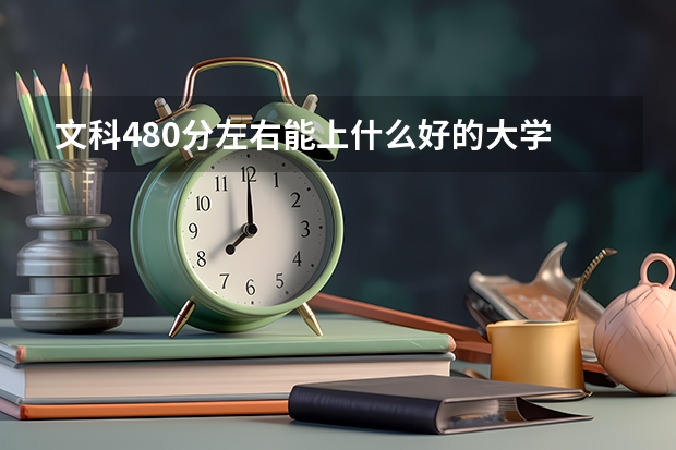 文科480分左右能上什么好的大学