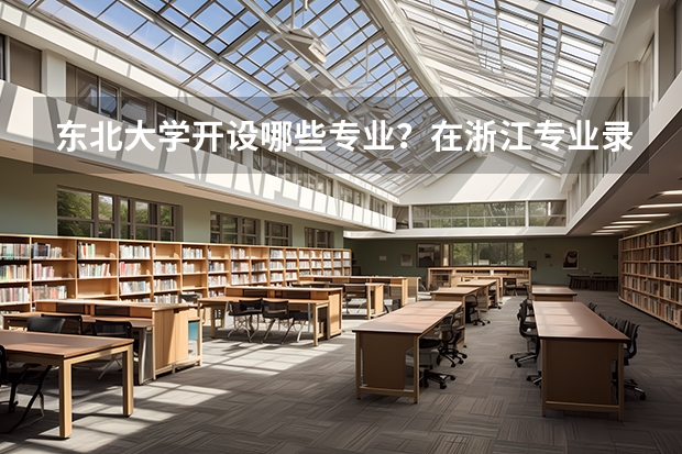 东北大学开设哪些专业？在浙江专业录取分数线一览表