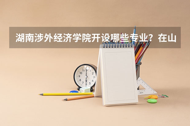 湖南涉外经济学院开设哪些专业？在山东专业录取分数线一览表