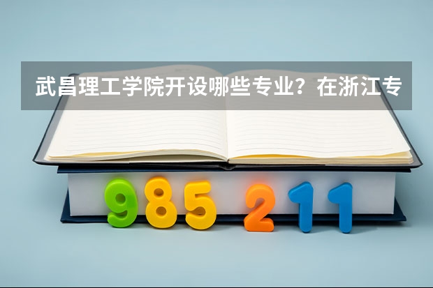 武昌理工学院开设哪些专业？在浙江专业录取分数线一览表