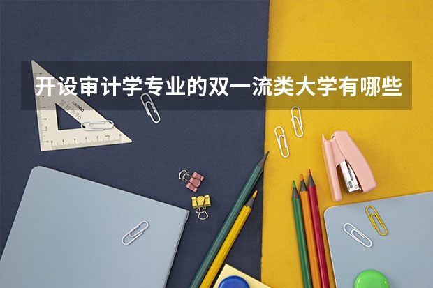 开设审计学专业的双一流类大学有哪些