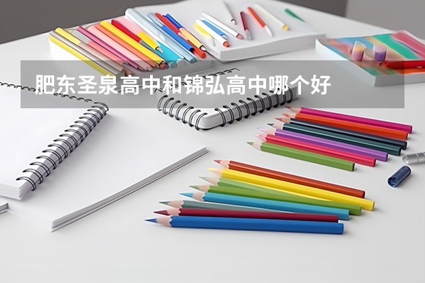 肥东圣泉高中和锦弘高中哪个好