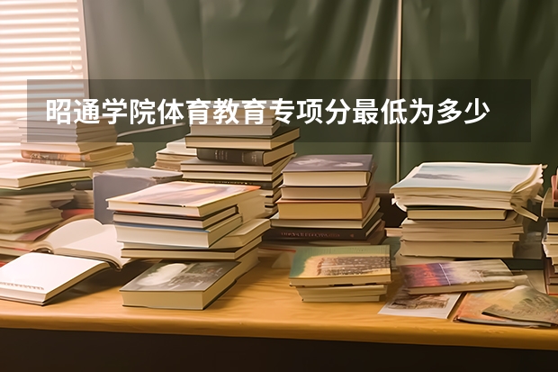 昭通学院体育教育专项分最低为多少