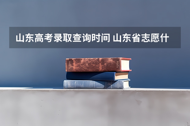 山东高考录取查询时间 山东省志愿什么时候出结果