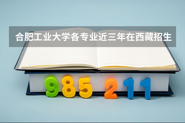 合肥工业大学各专业近三年在西藏招生人数 学费多少钱