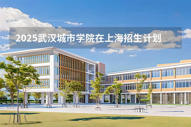 2025武汉城市学院在上海招生计划一览表