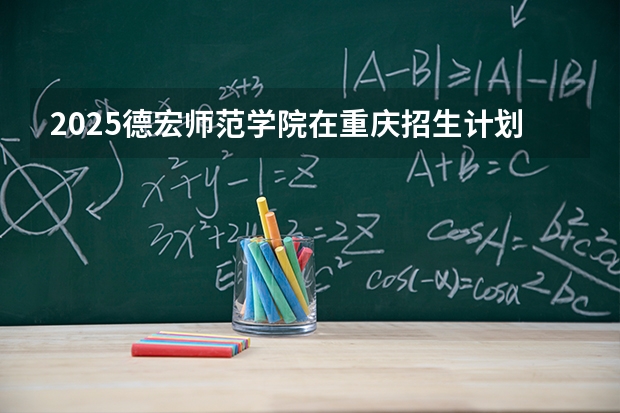 2025德宏师范学院在重庆招生计划一览表