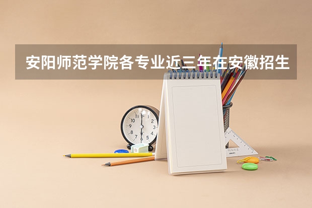 安阳师范学院各专业近三年在安徽招生人数 学费多少钱