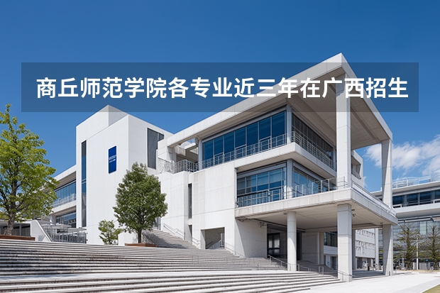 商丘师范学院各专业近三年在广西招生人数 学费多少钱