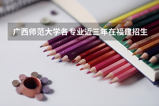 广西师范大学各专业近三年在福建招生人数 学费多少钱