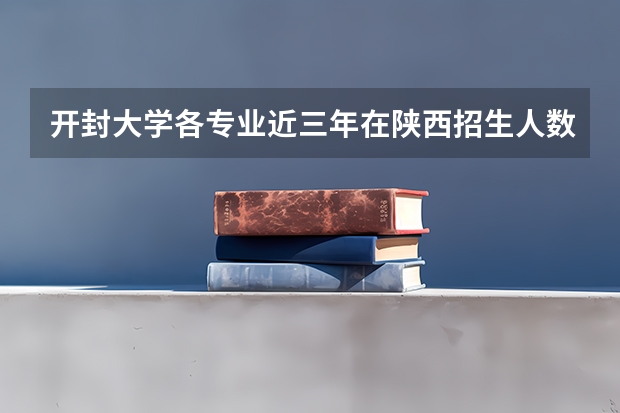 开封大学各专业近三年在陕西招生人数 学费多少钱