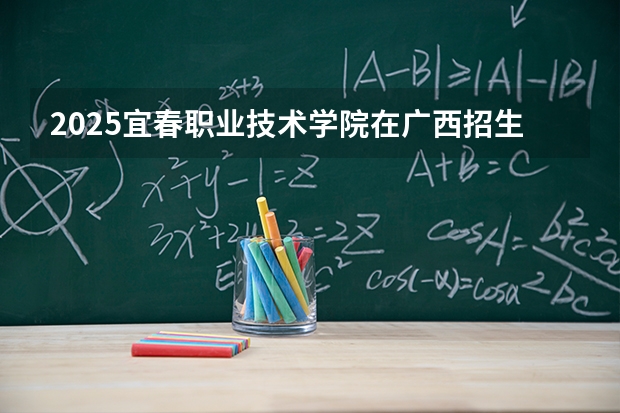 2025宜春职业技术学院在广西招生计划一览表