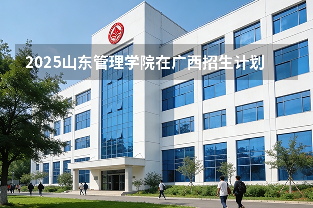 2025山东管理学院在广西招生计划一览表