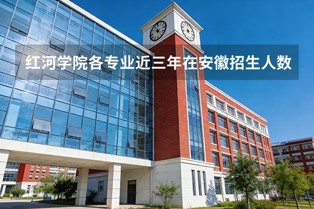 红河学院各专业近三年在安徽招生人数 学费多少钱