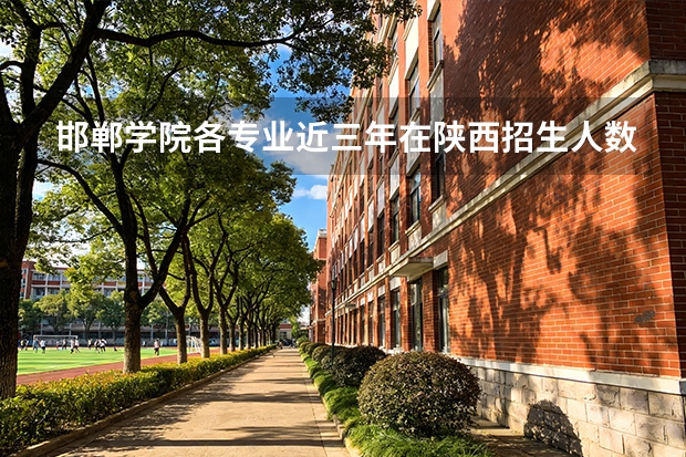 邯郸学院各专业近三年在陕西招生人数 学费多少钱