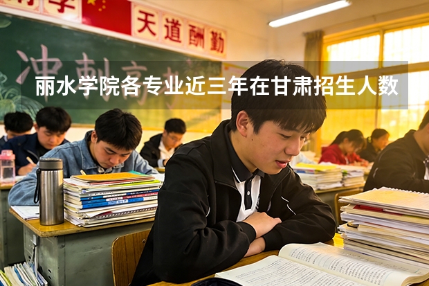 丽水学院各专业近三年在甘肃招生人数 学费多少钱