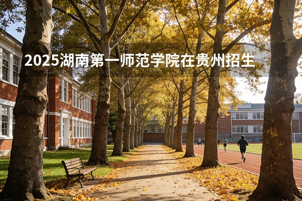 2025湖南第一师范学院在贵州招生计划一览表