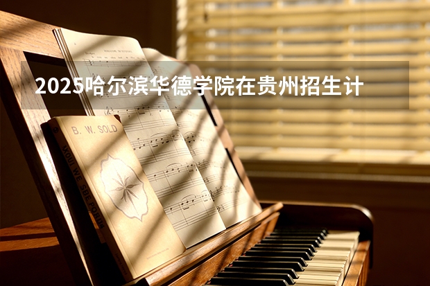 2025哈尔滨华德学院在贵州招生计划一览表