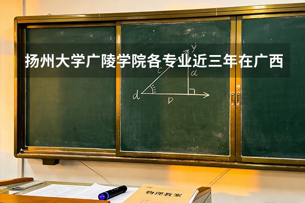扬州大学广陵学院各专业近三年在广西招生人数 学费多少钱