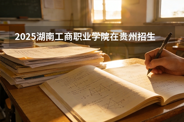 2025湖南工商职业学院在贵州招生计划一览表