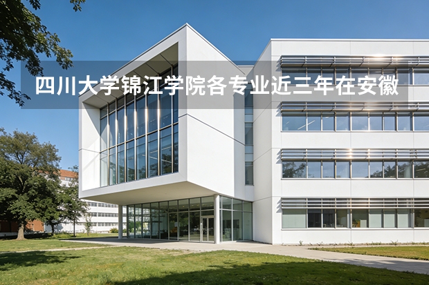 四川大学锦江学院各专业近三年在安徽招生人数 学费多少钱